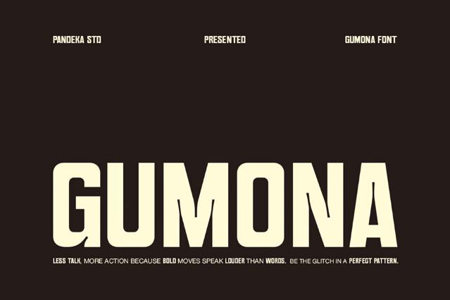 Gumona - Bold Condensed Display Font