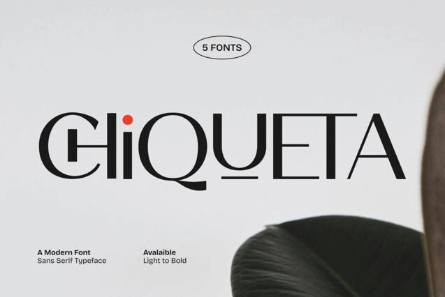 Chiqueta – Luxury Modern Sans Font