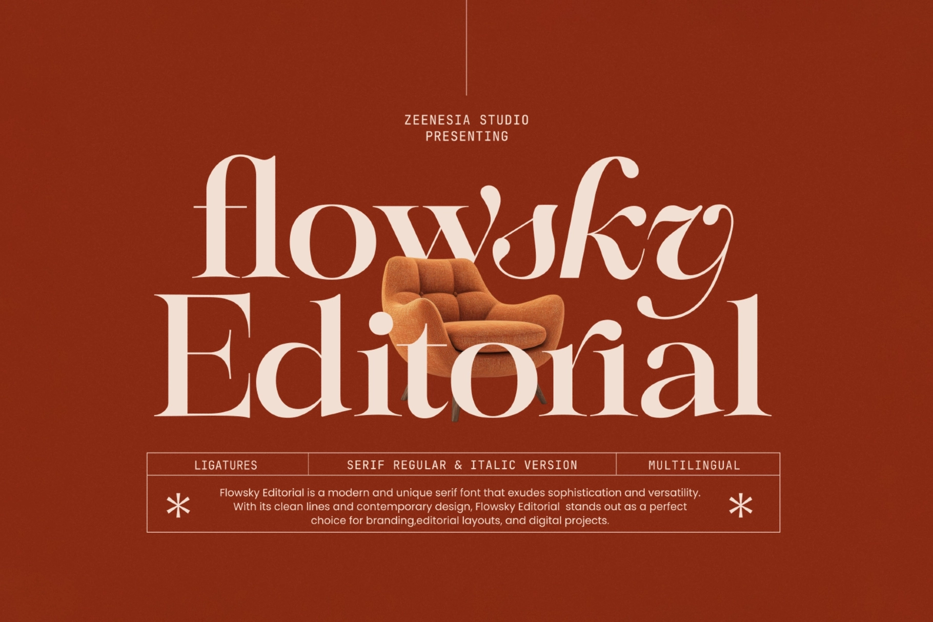 Flowsky Editorial – Elegant Serif Font