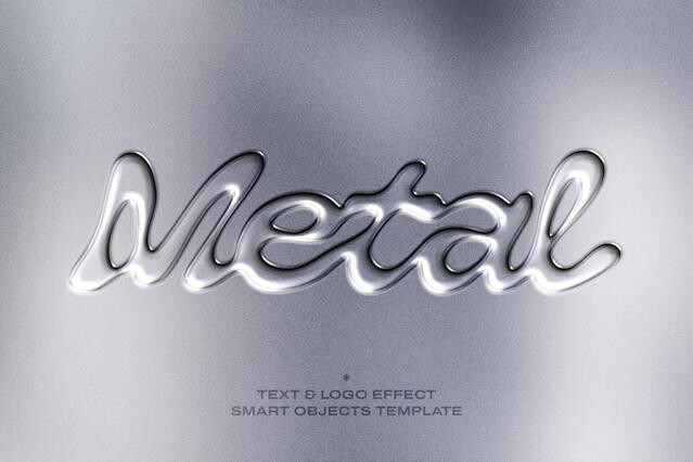 Metal Emboss Text Effect