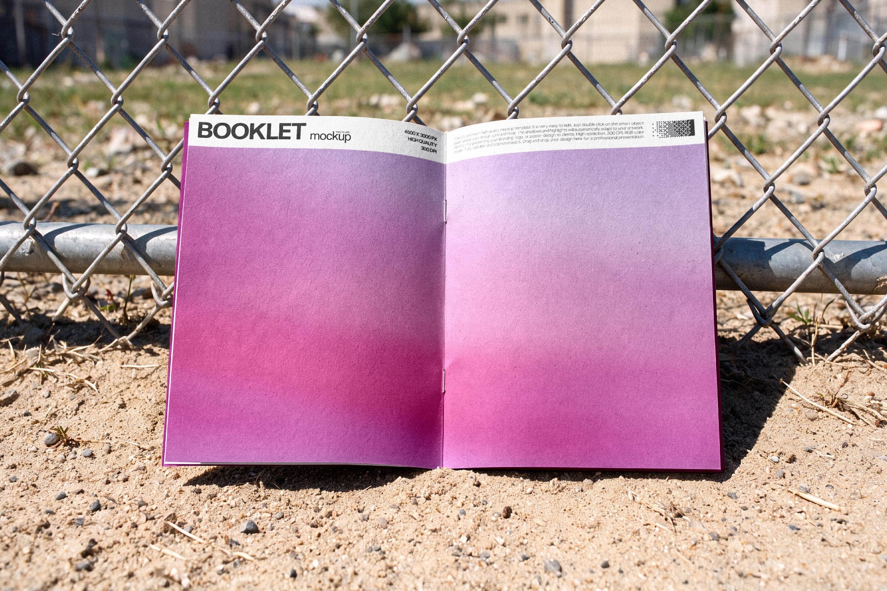 Open Booklet Mockup