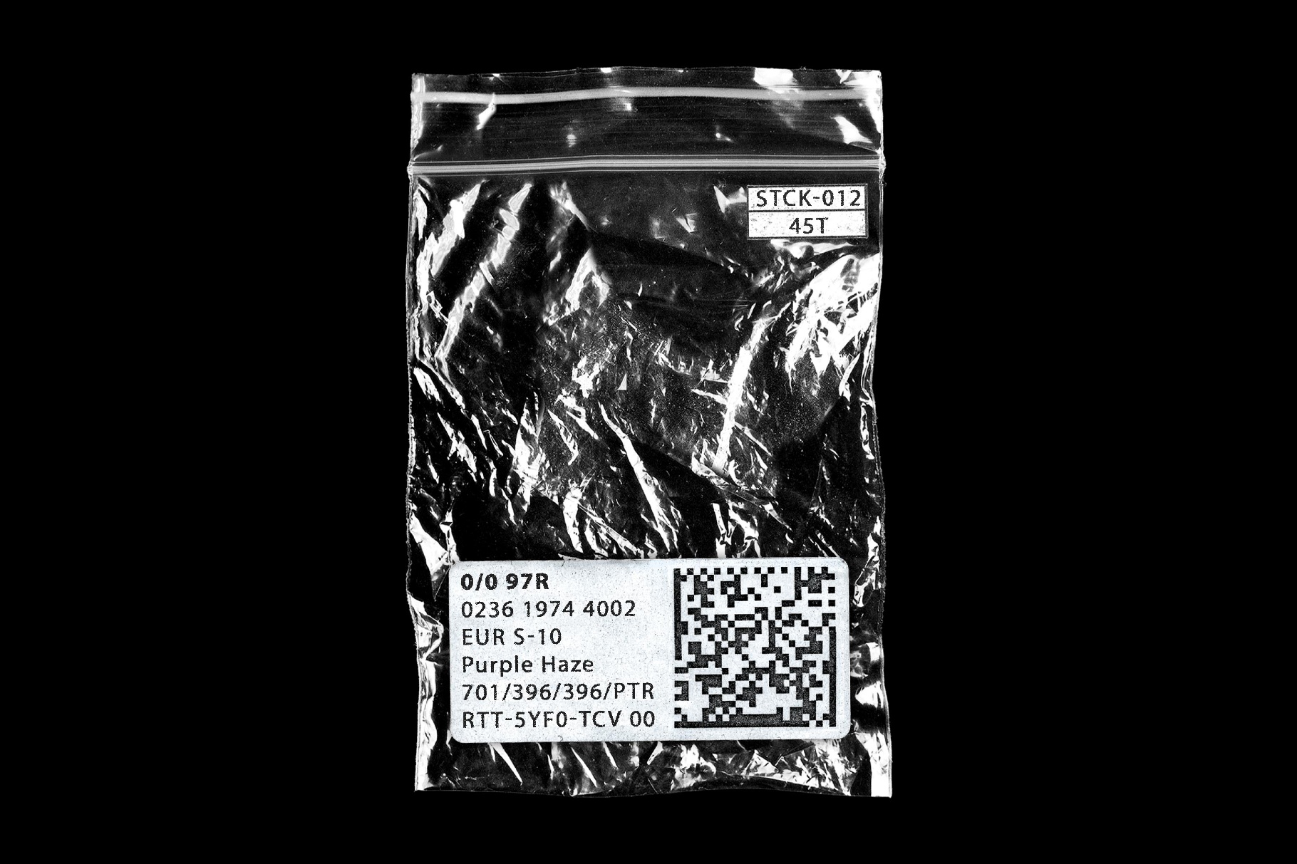 Crumpled Ziplock Plastic Bags