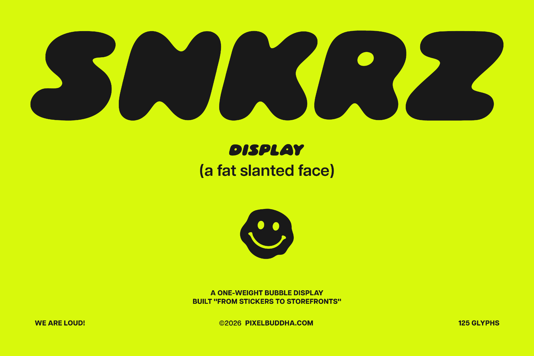 SNKRZ - Chunky Streetwear Font