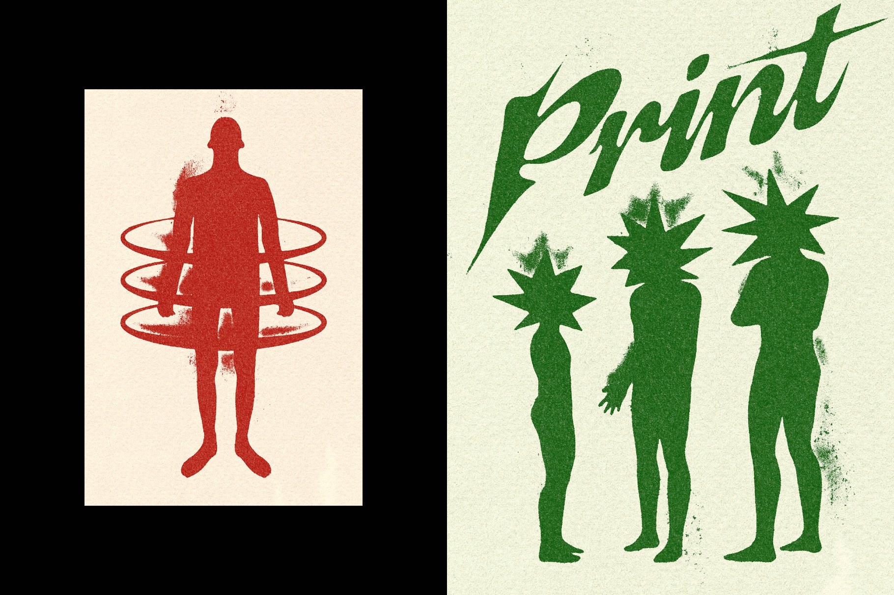 Dirty Print Text Effect