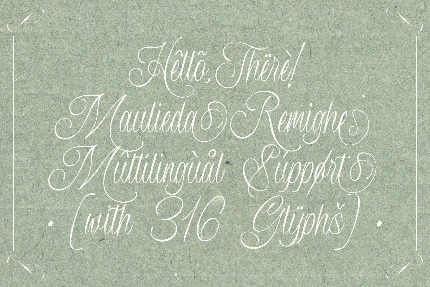 MAULIEDA REMIGHE — Elegant Wedding Script Font