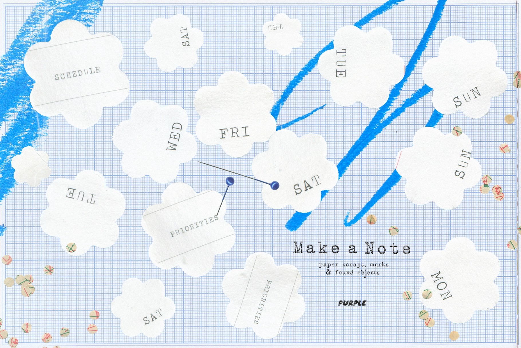 Make a Note Paper & Collage Elements