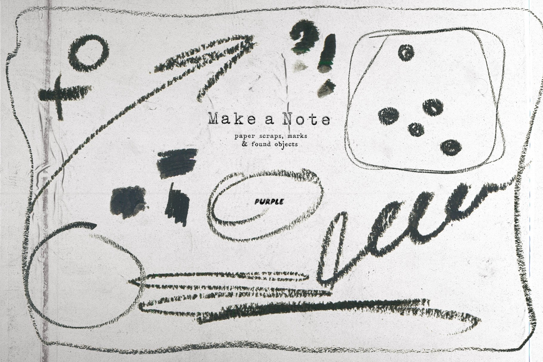 Make a Note Paper & Collage Elements
