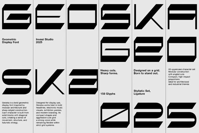 Geoska – Sci-fi Display Font