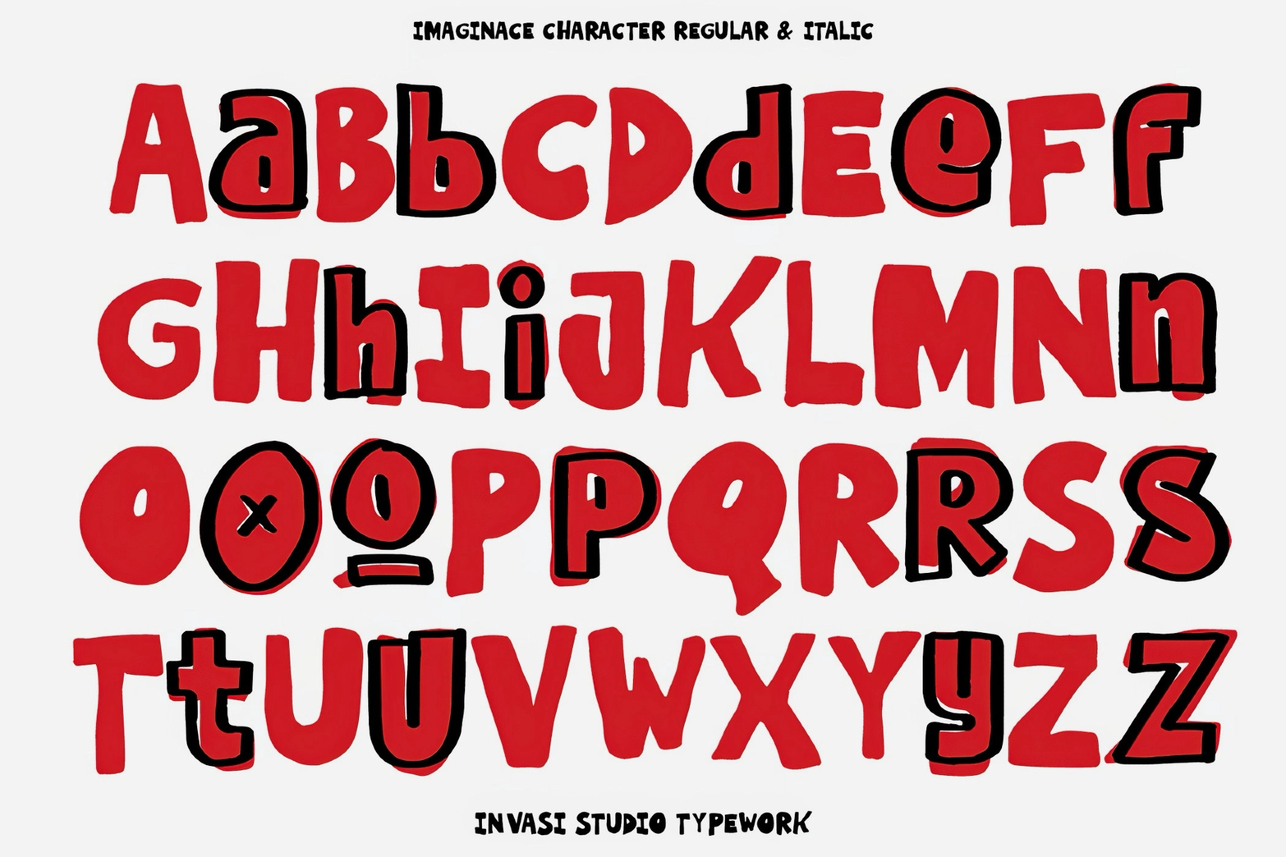 Imaginice – Raw Playful Family Font
