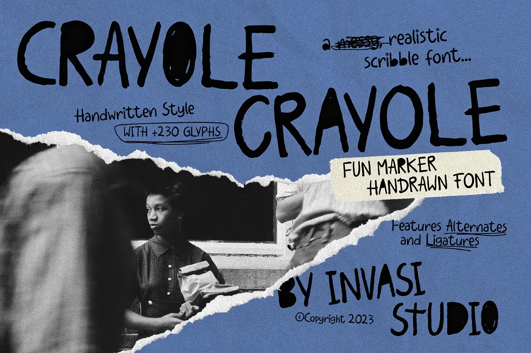 Crayole – Scribbles Handwritten Font