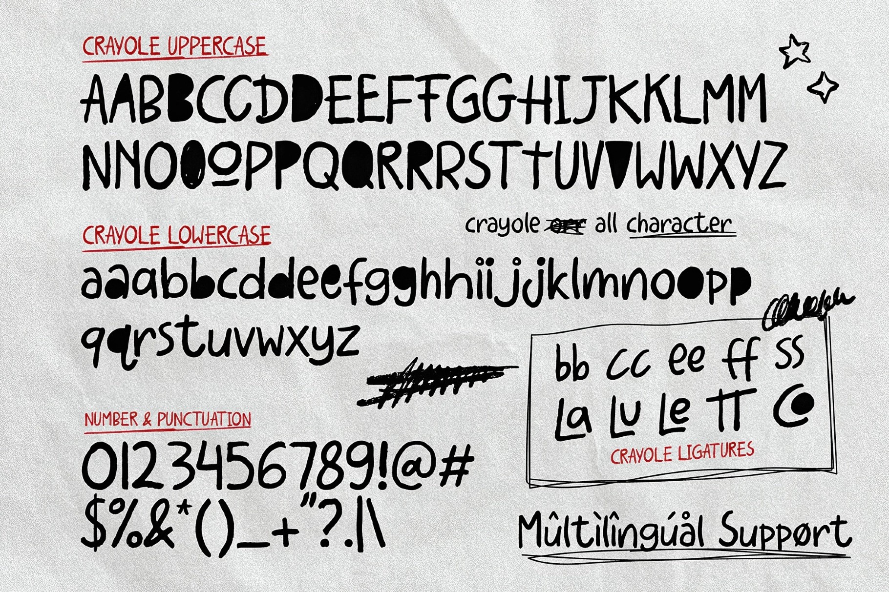 Crayole – Scribbles Handwritten Font