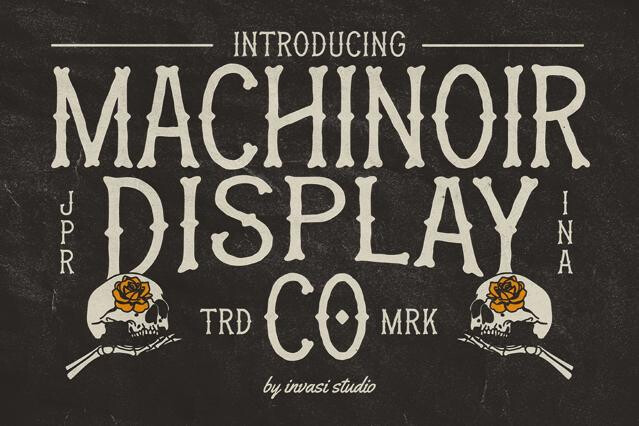 Machinoir – Vintage Display Font