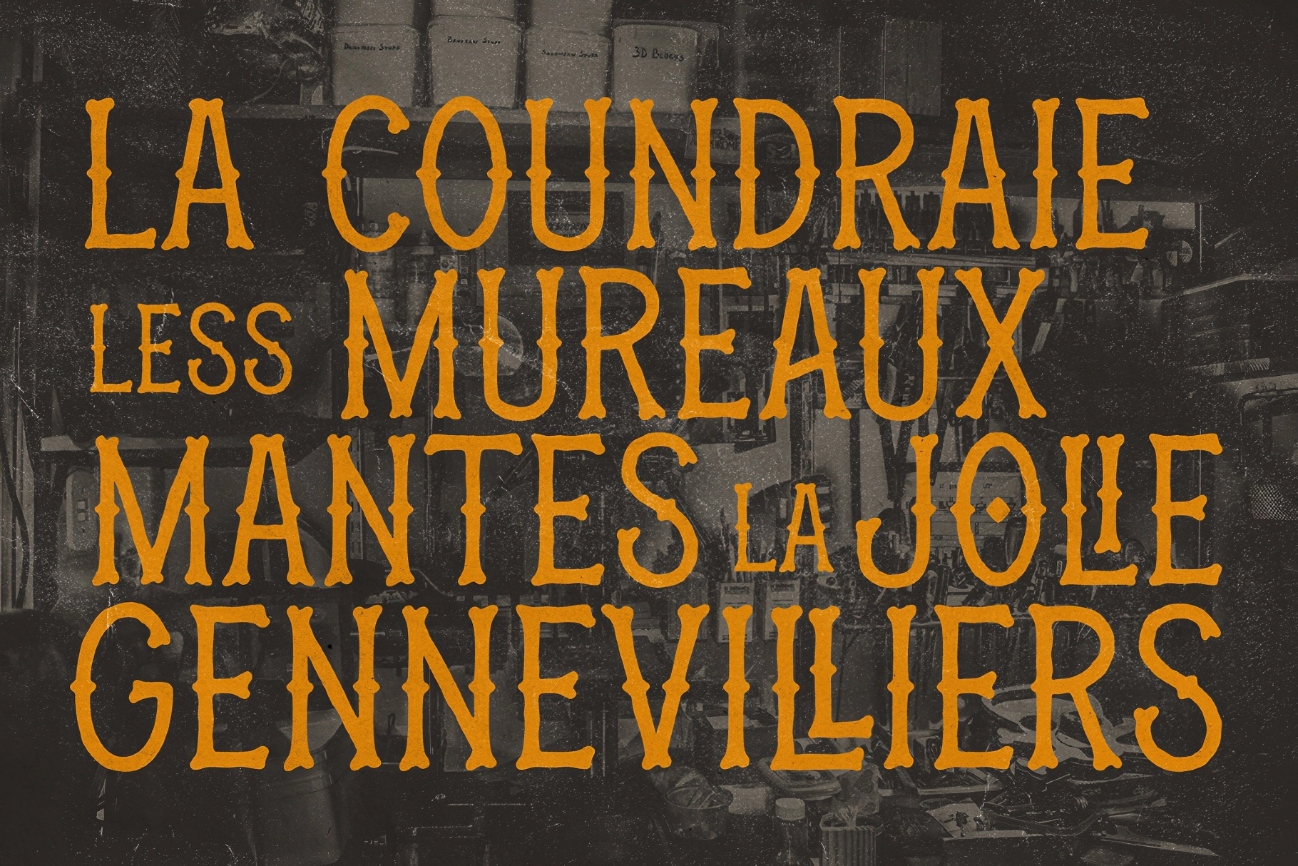 Machinoir – Vintage Display Font