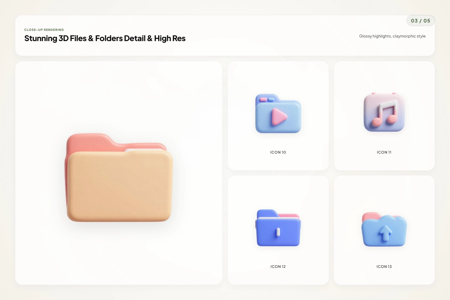 3D File & Folder Icons