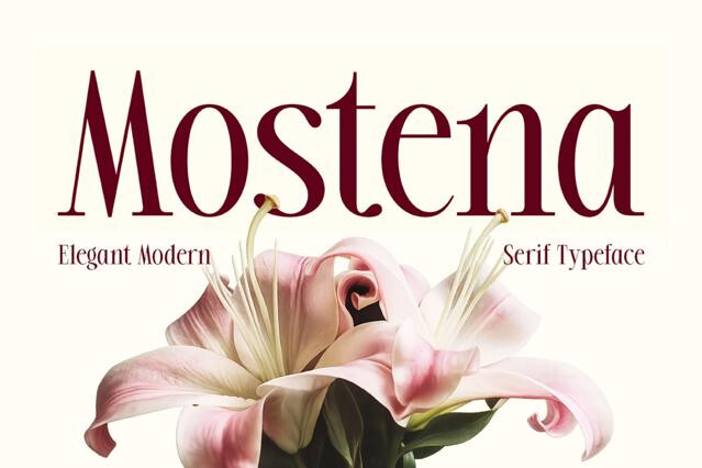 Mostena - Modern Elegant Serif Font