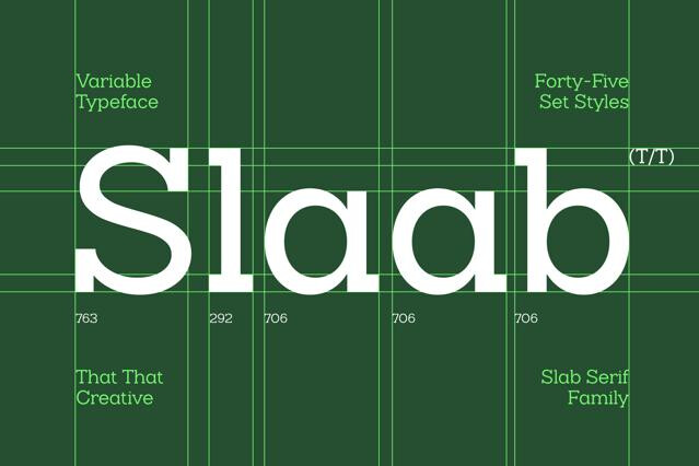 Slaab - Variable Slab Serif Font Family