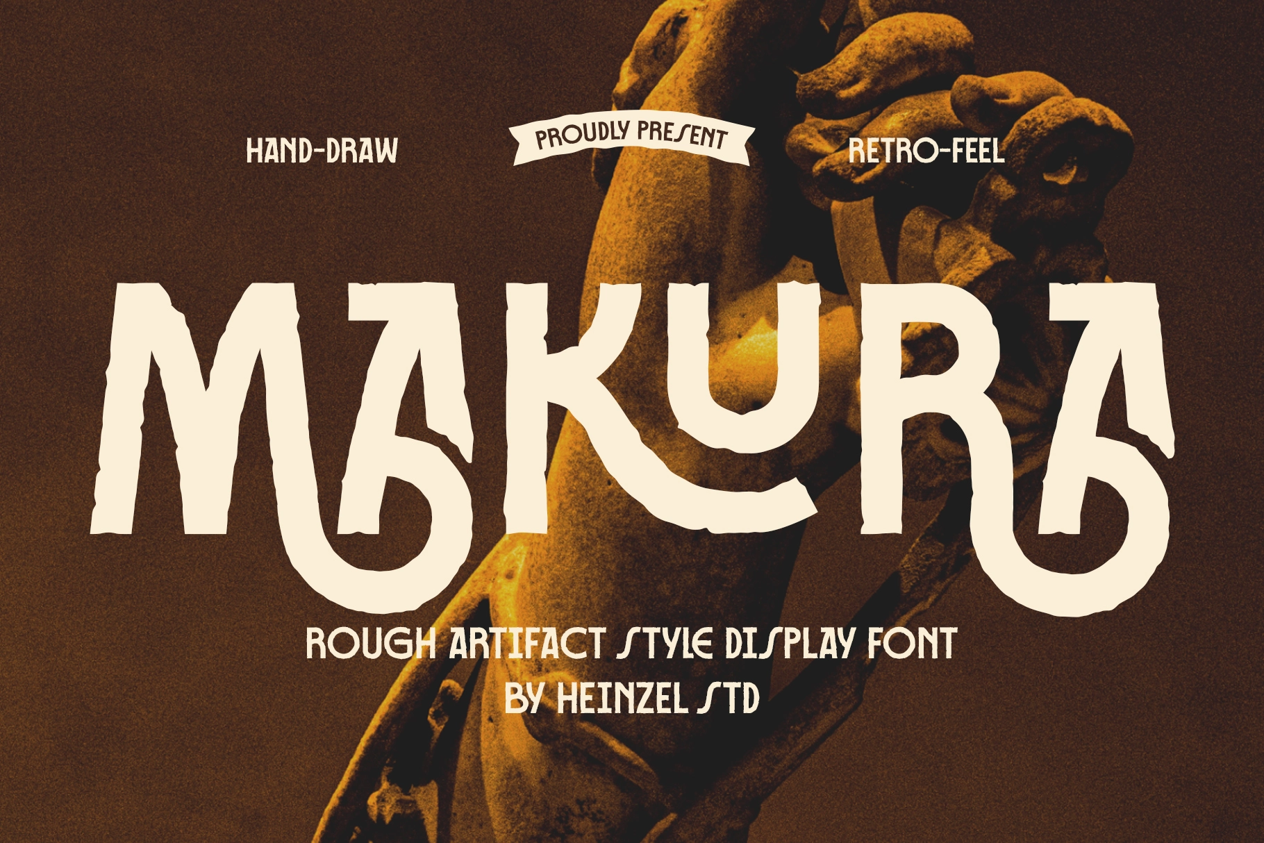 Makura - Rough Artifact Display Font
