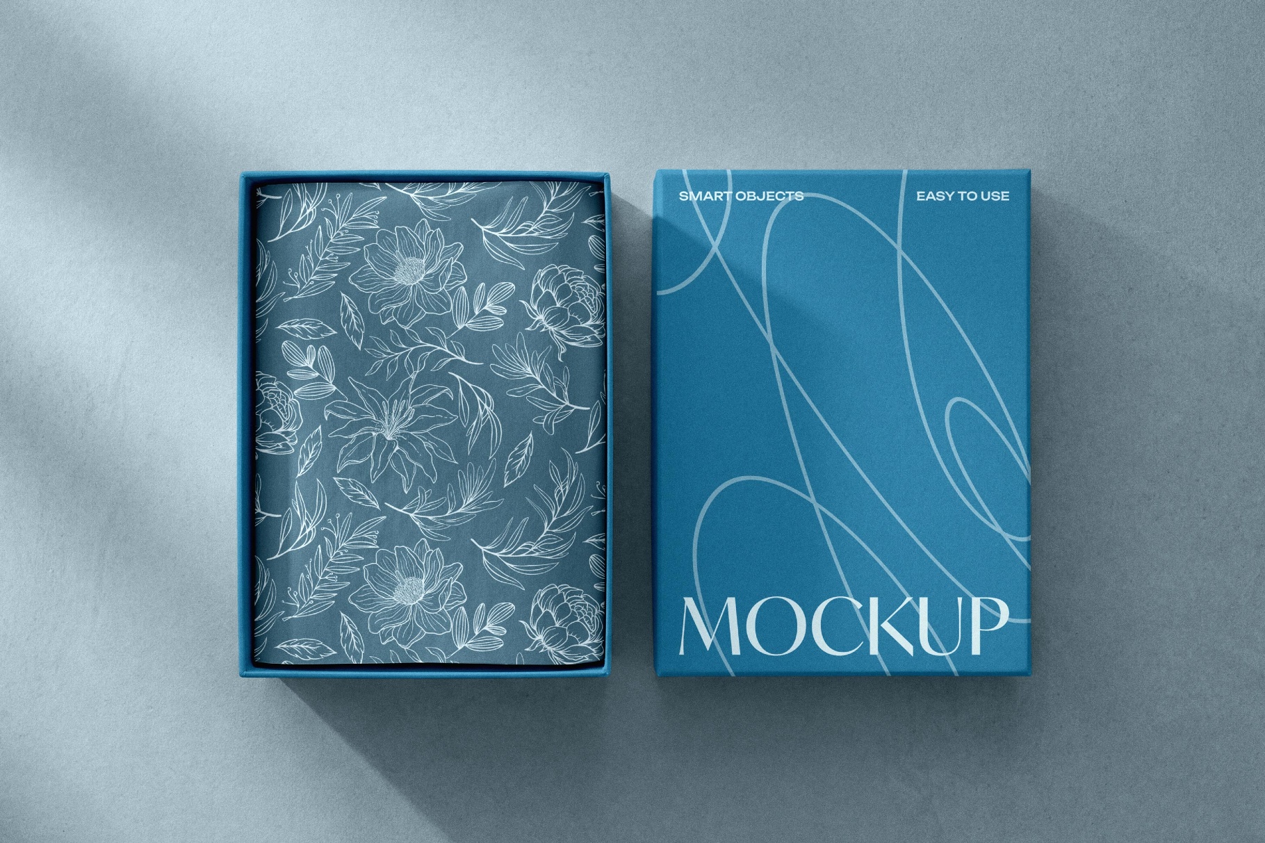 Tissue Paper & Box Packaging Mockup
