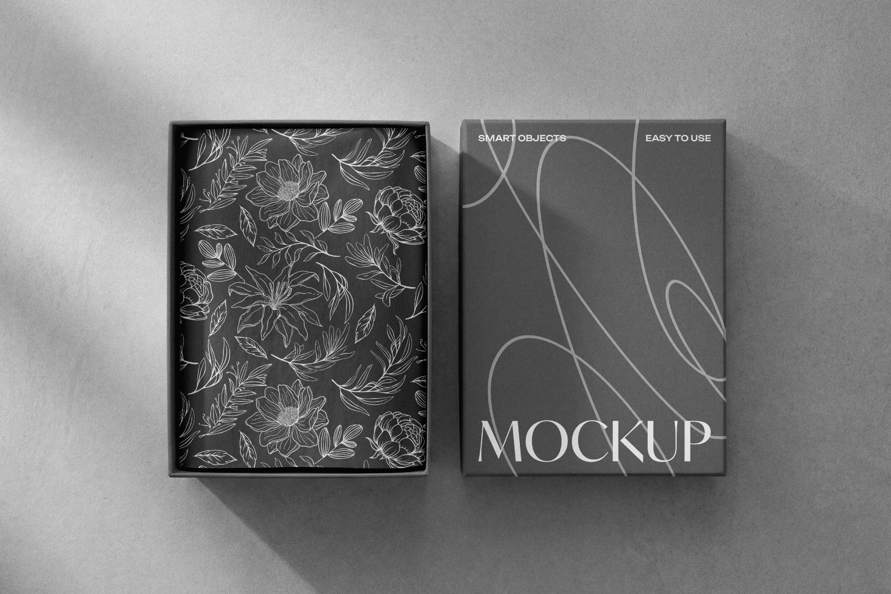 Tissue Paper & Box Packaging Mockup