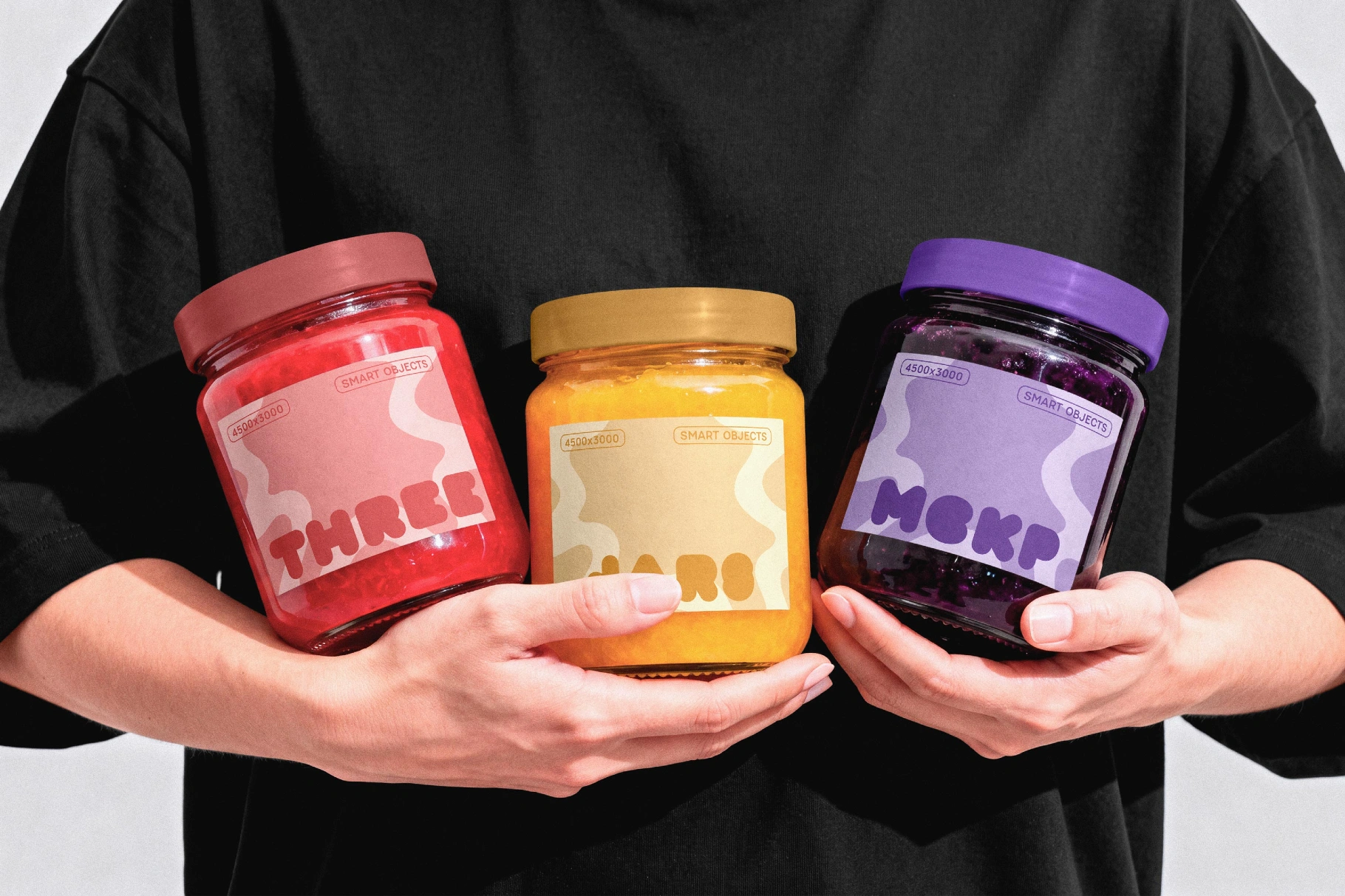 Food Packaging / Glass Jars Mockup