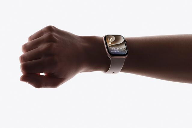 Apple Watch Series 11 Perspective View Mockup