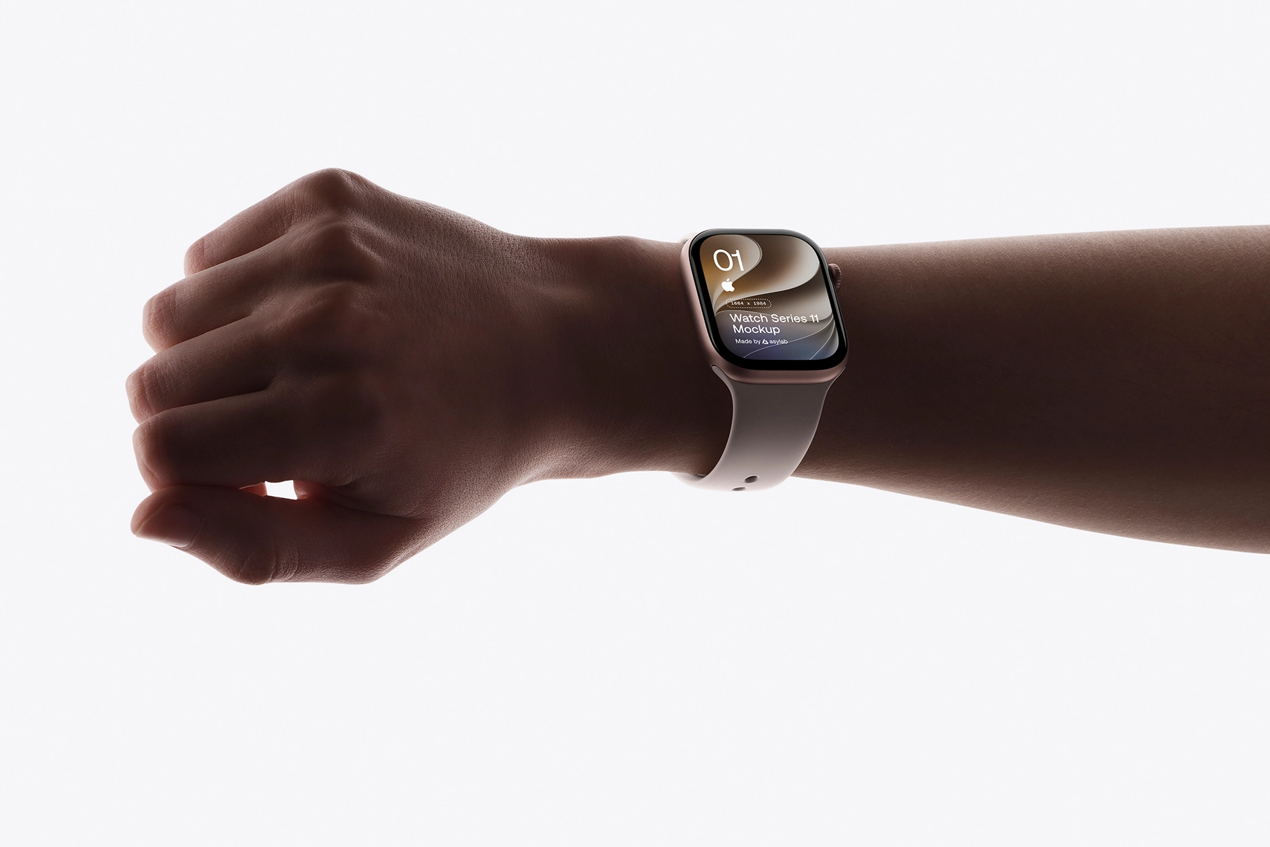 Apple Watch Series 11 Perspective View Mockup