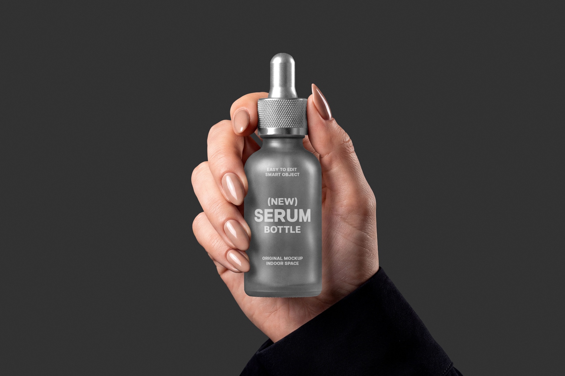 Serum Glass Bottle Mockup