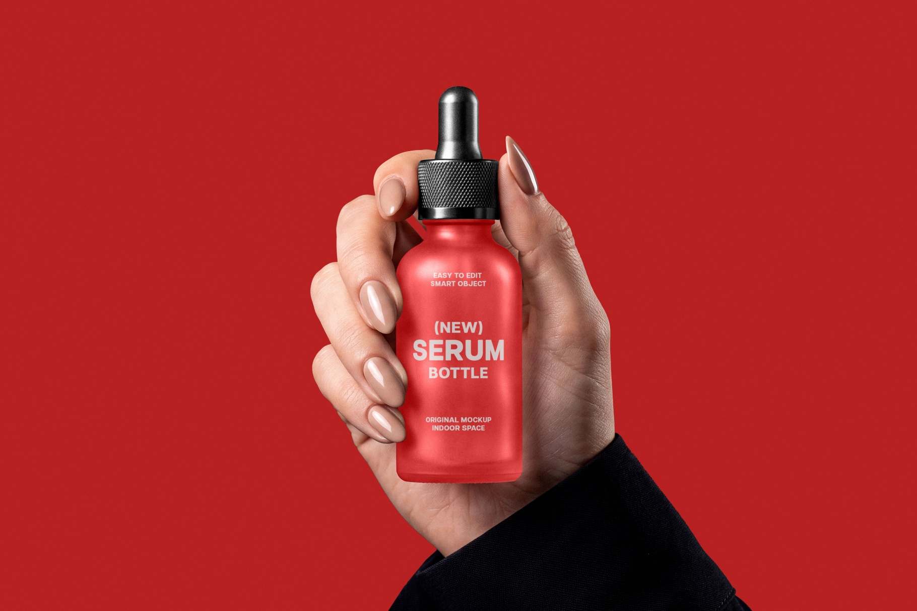 Serum Glass Bottle Mockup