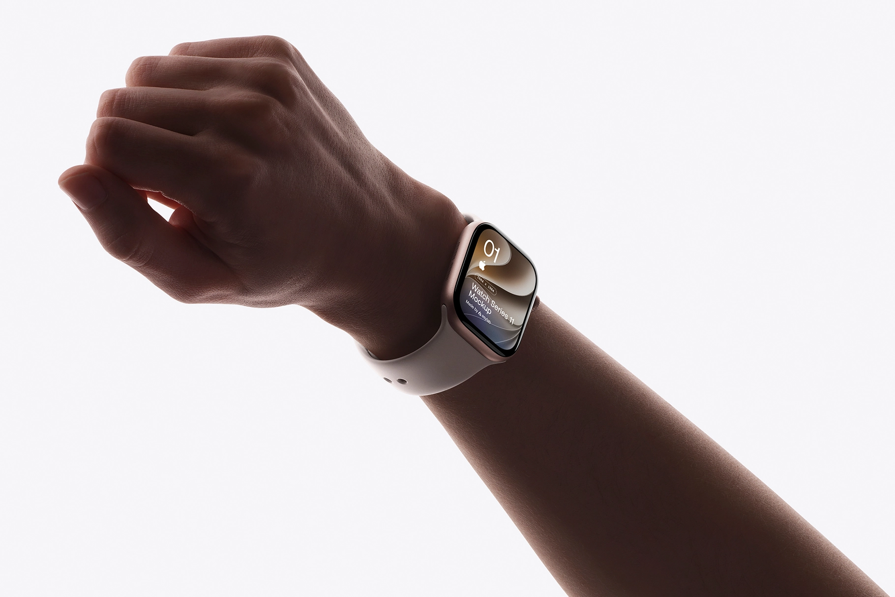 Apple Watch Series 11 Upward View Mockup