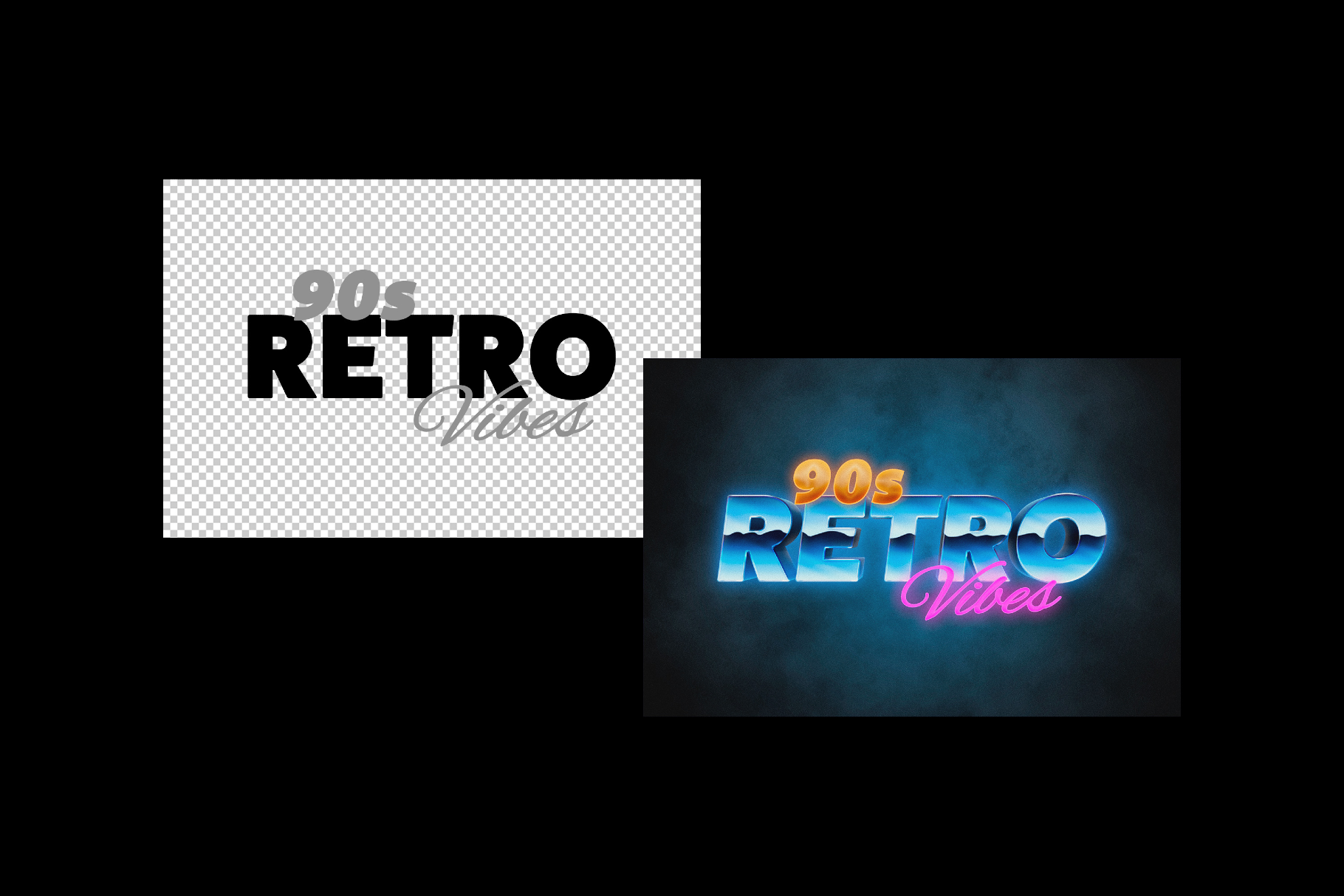 Retrowave Text Effect