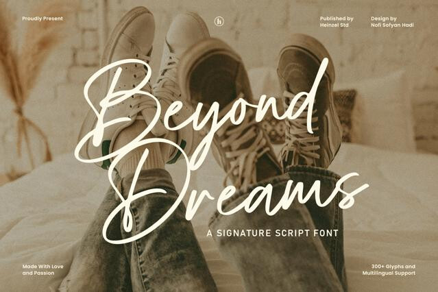 Beyond Dreams - Signature Script Font