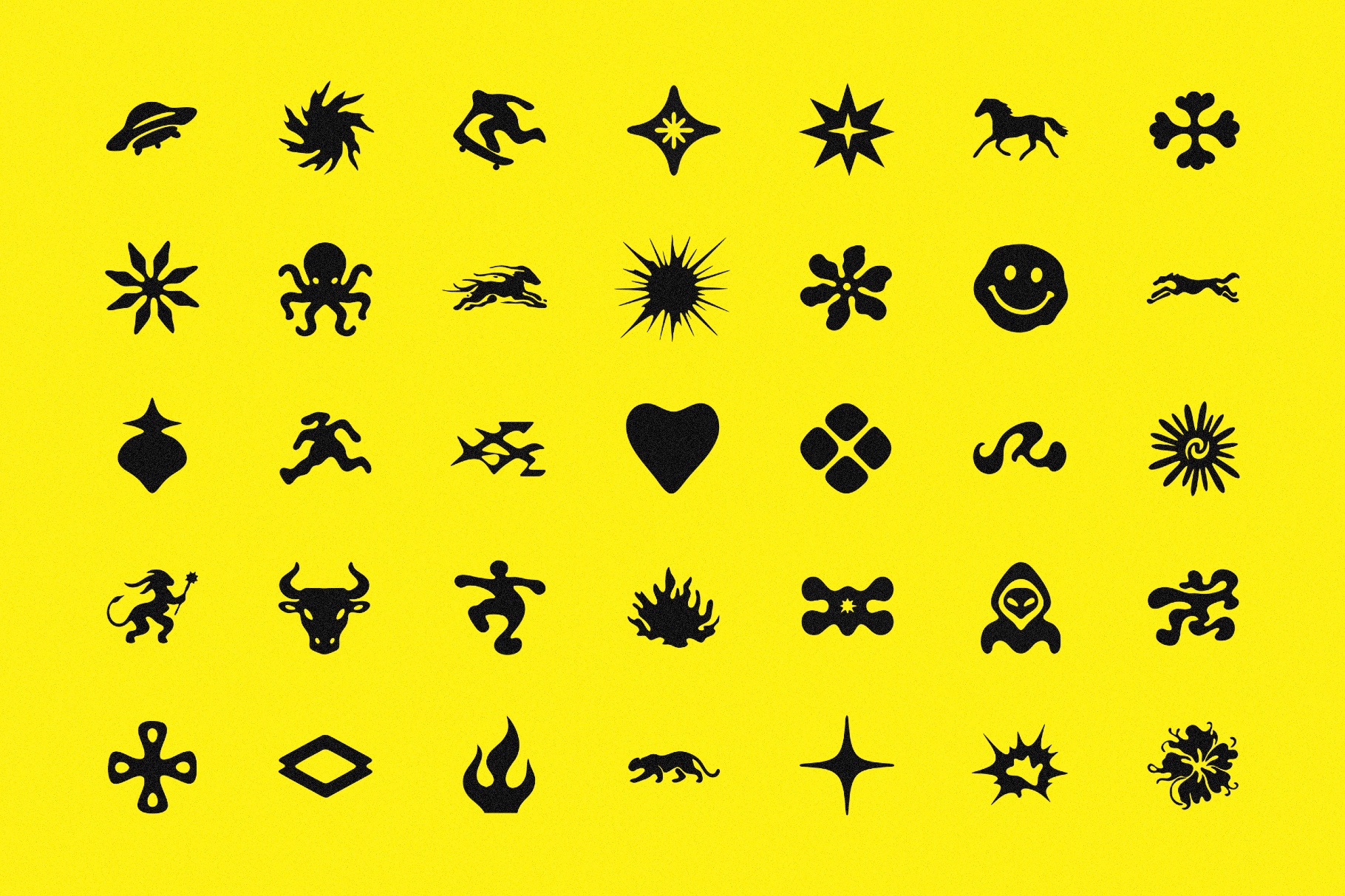 GLYPHS: 35 Retro Symbols & Glyphs for Branding
