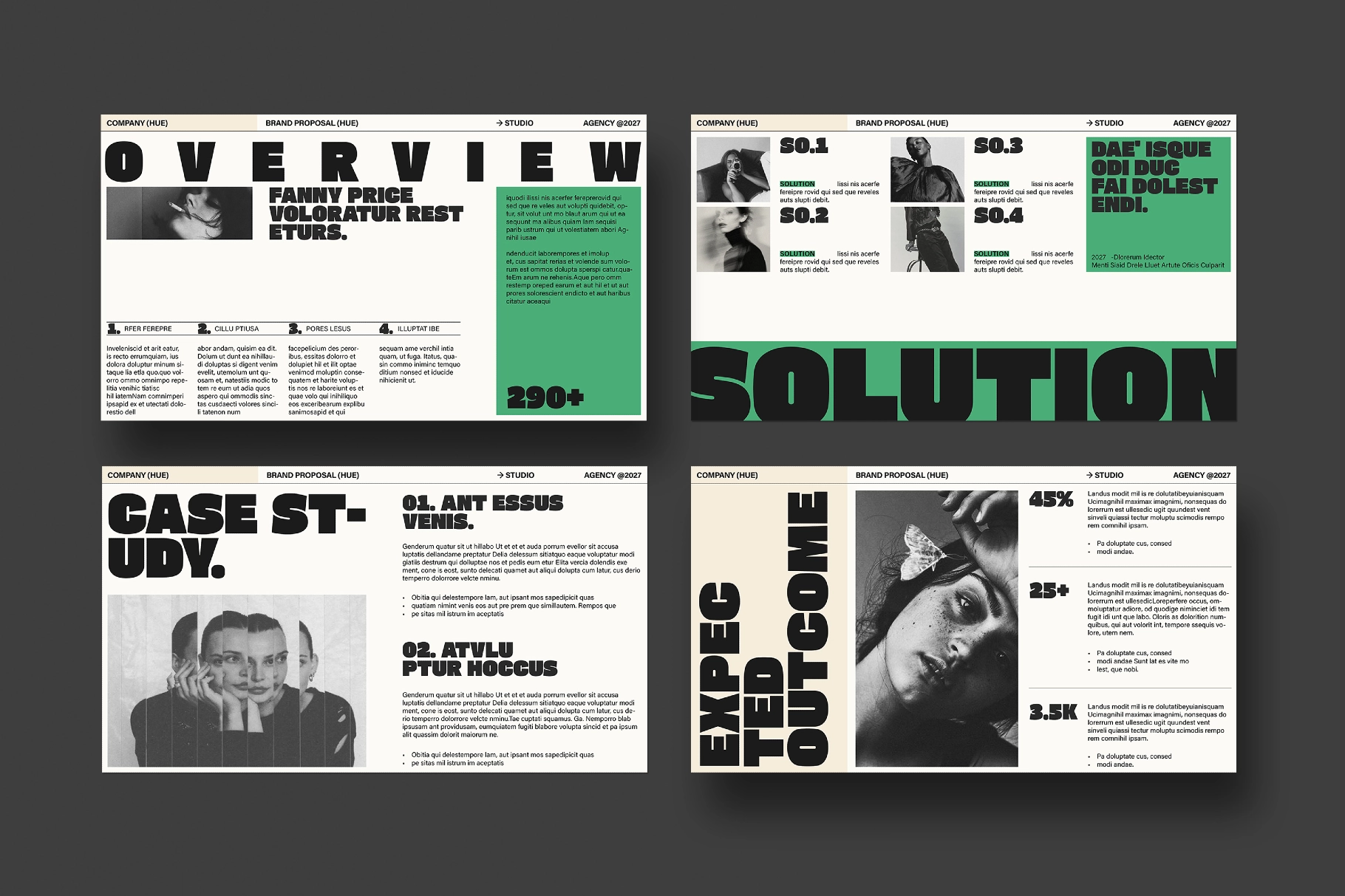 HUE - Brand Proposal Presentation Template