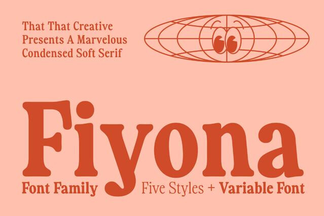 Fiyona - Retro Soft Serif Font Family