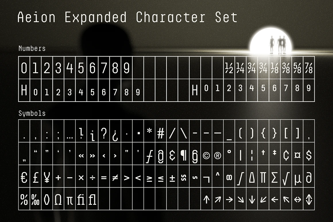Aeion - Condensed Tech Mono Font Family