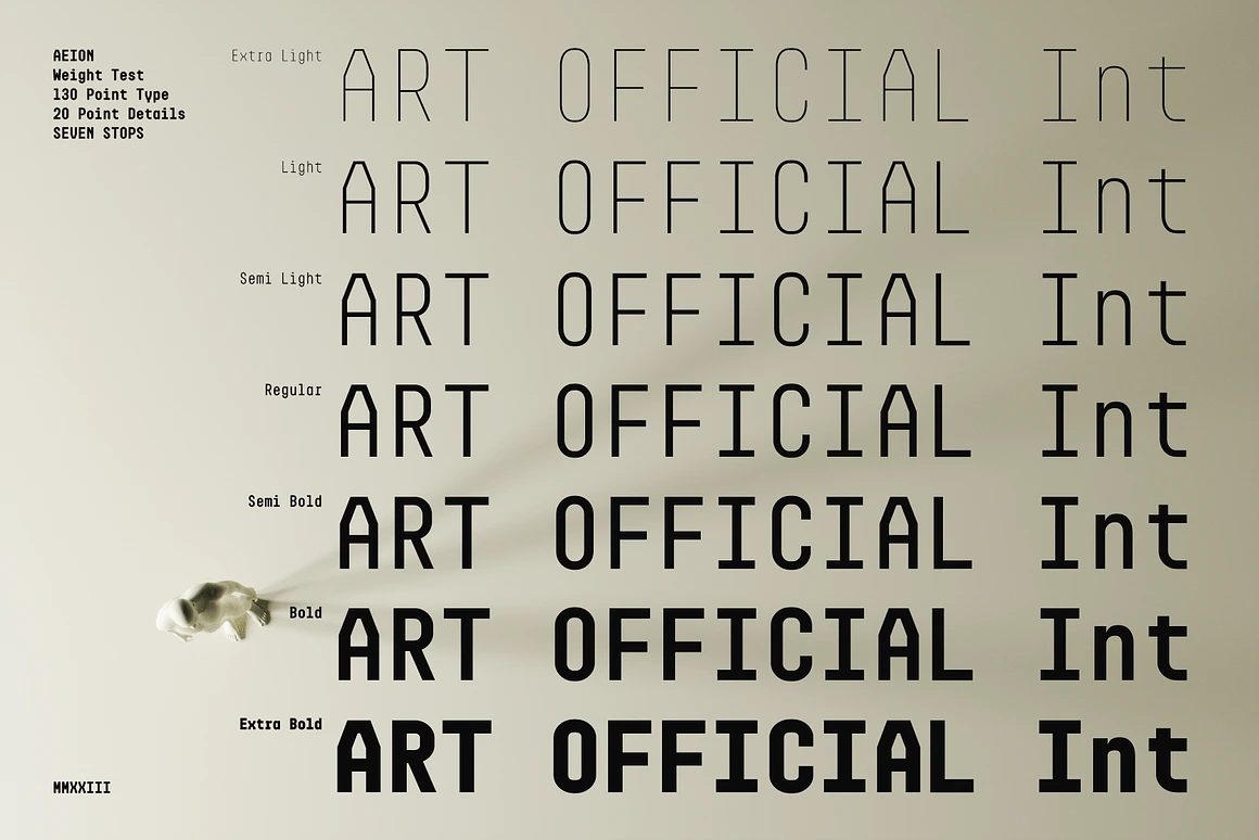 Aeion - Condensed Tech Mono Font Family
