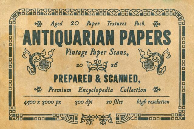 Antiquarian Papers. 20 Premium Textures