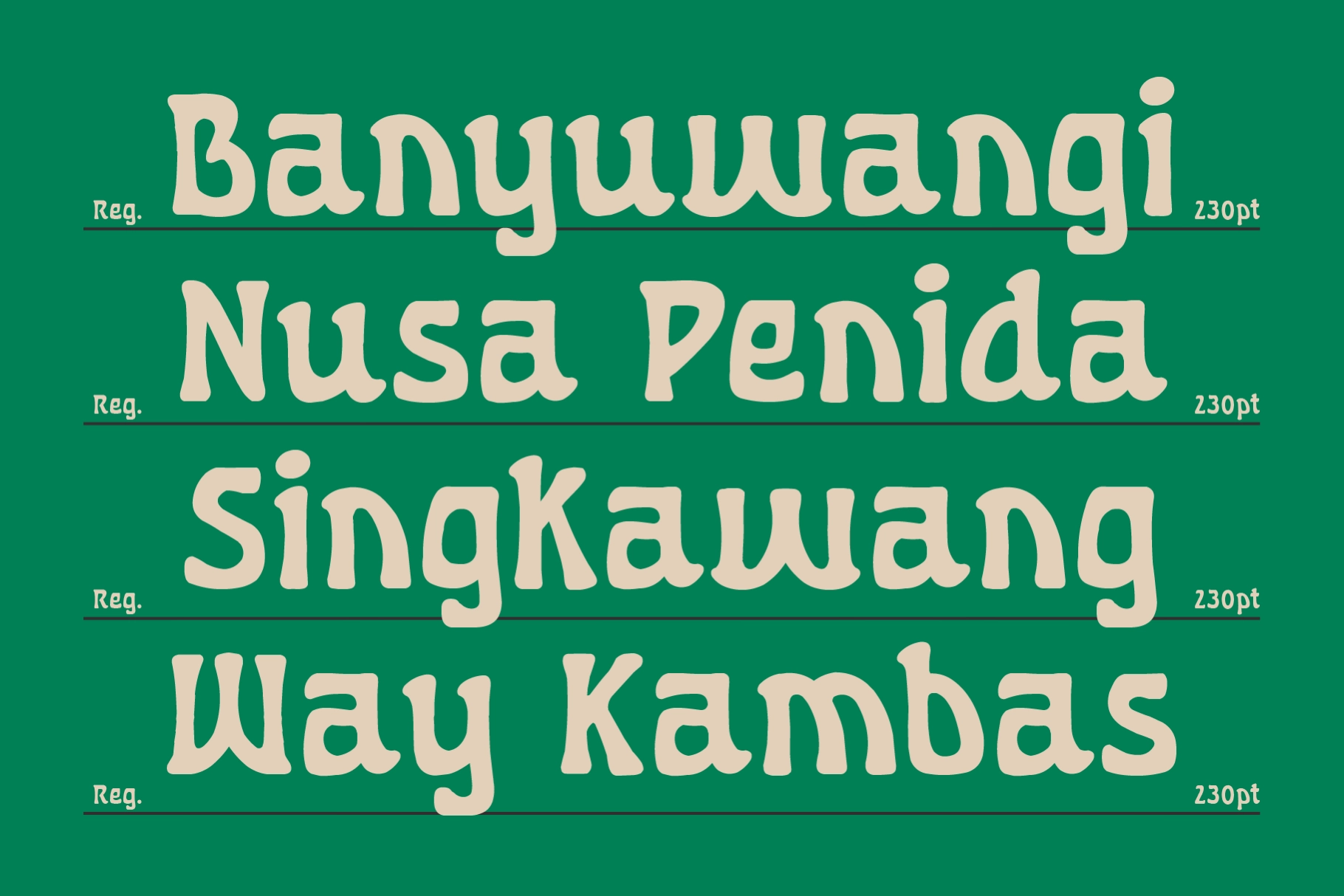 Sunwave - Vintage Surf Display Font