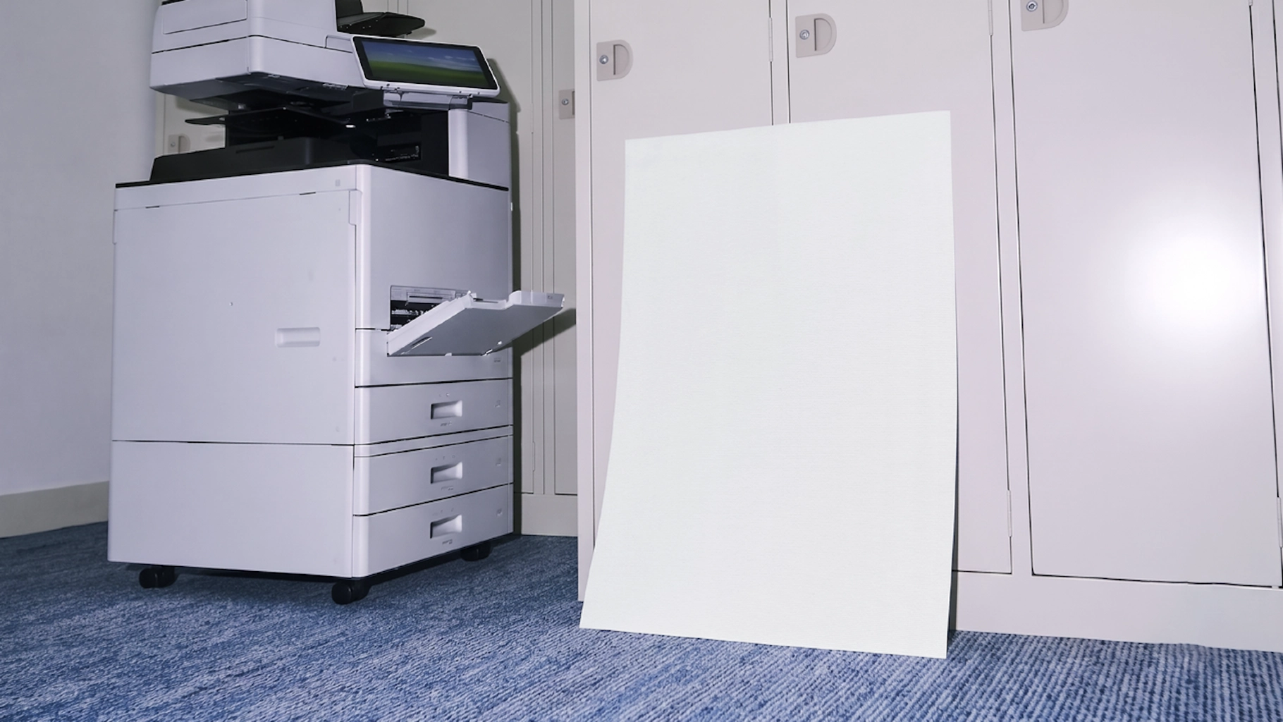 Leaning Poster Print Mockup