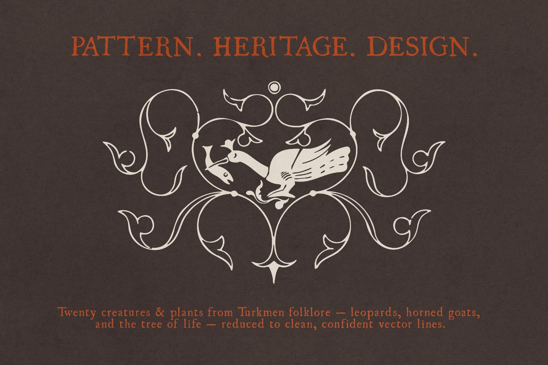 Animalist Folklore. 20 Folk Art Vector Elements