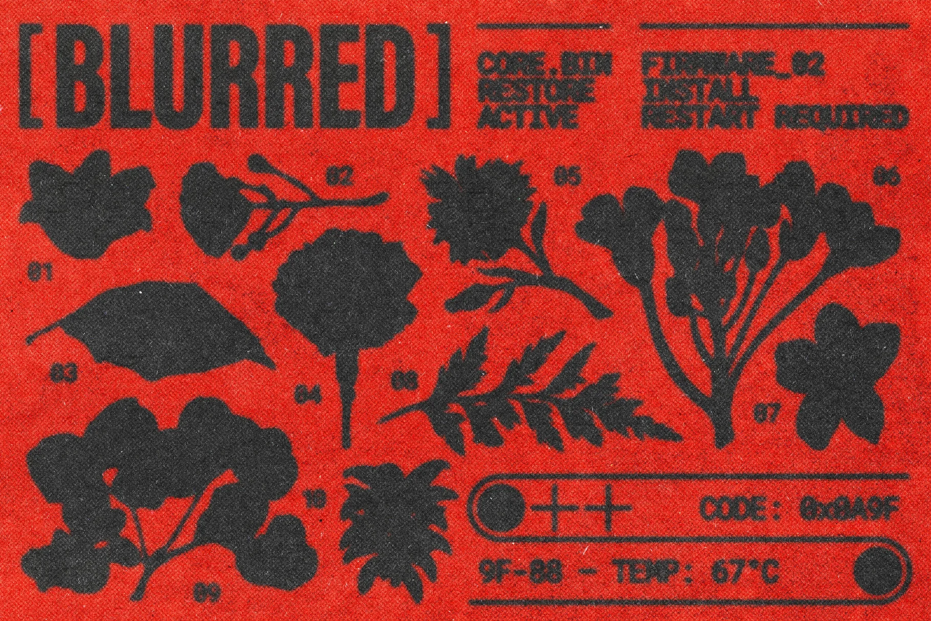 Blurred Toner Printer Effect