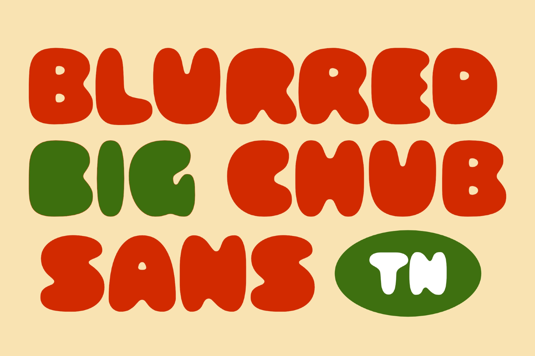 Crumb Buns - Chunky Bubble Display Font