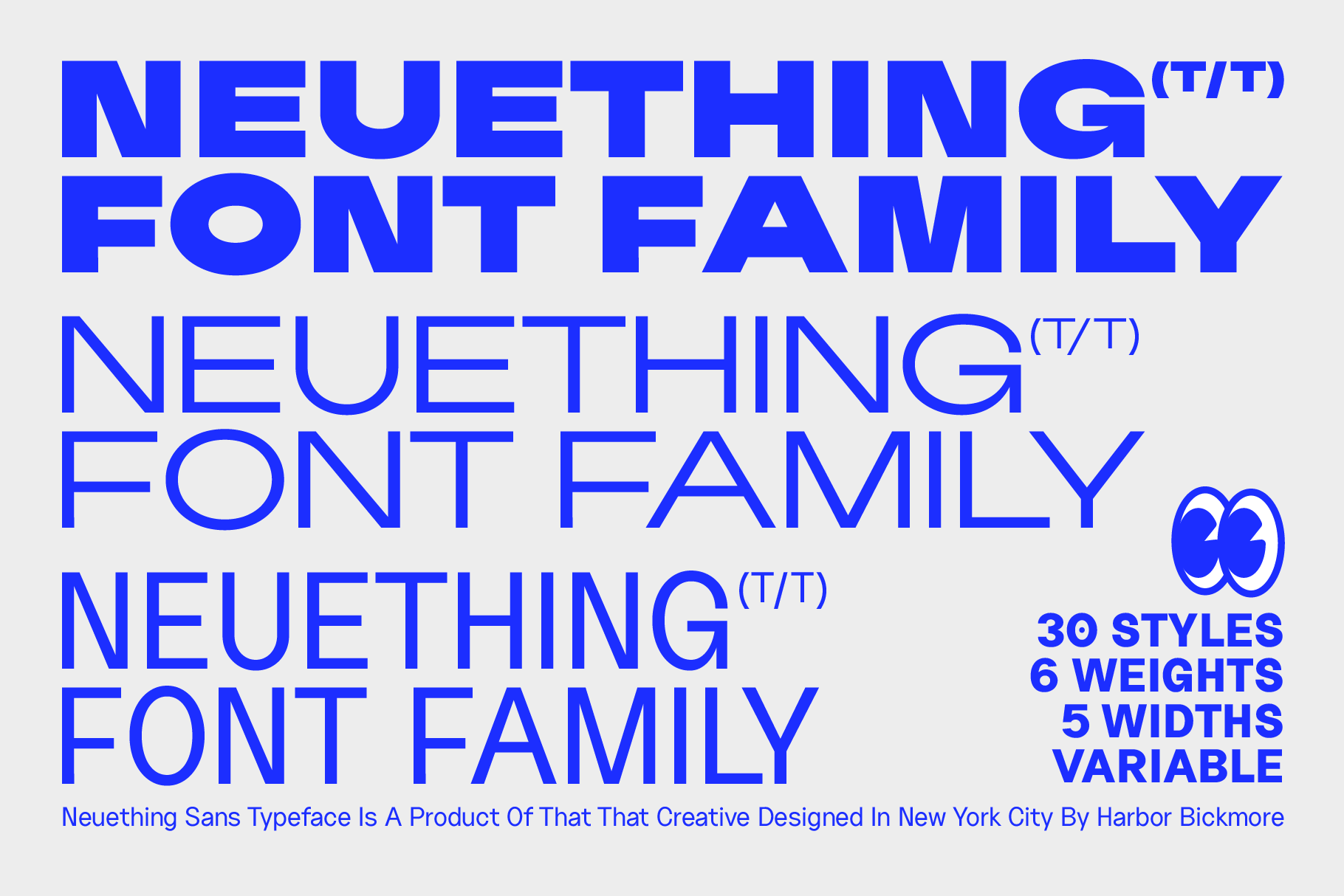 Neuething - Geometric Sans Font Family