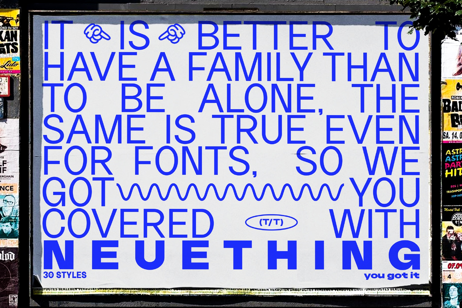 Neuething - Geometric Sans Font Family