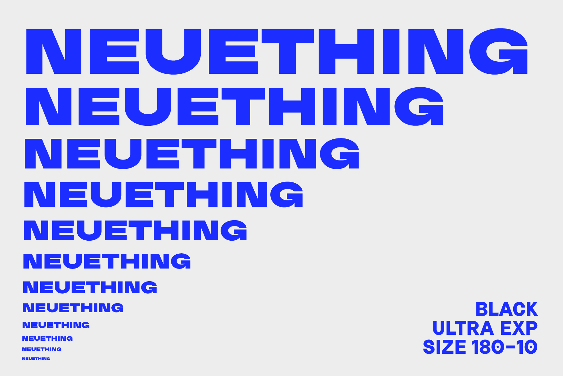 Neuething - Geometric Sans Font Family