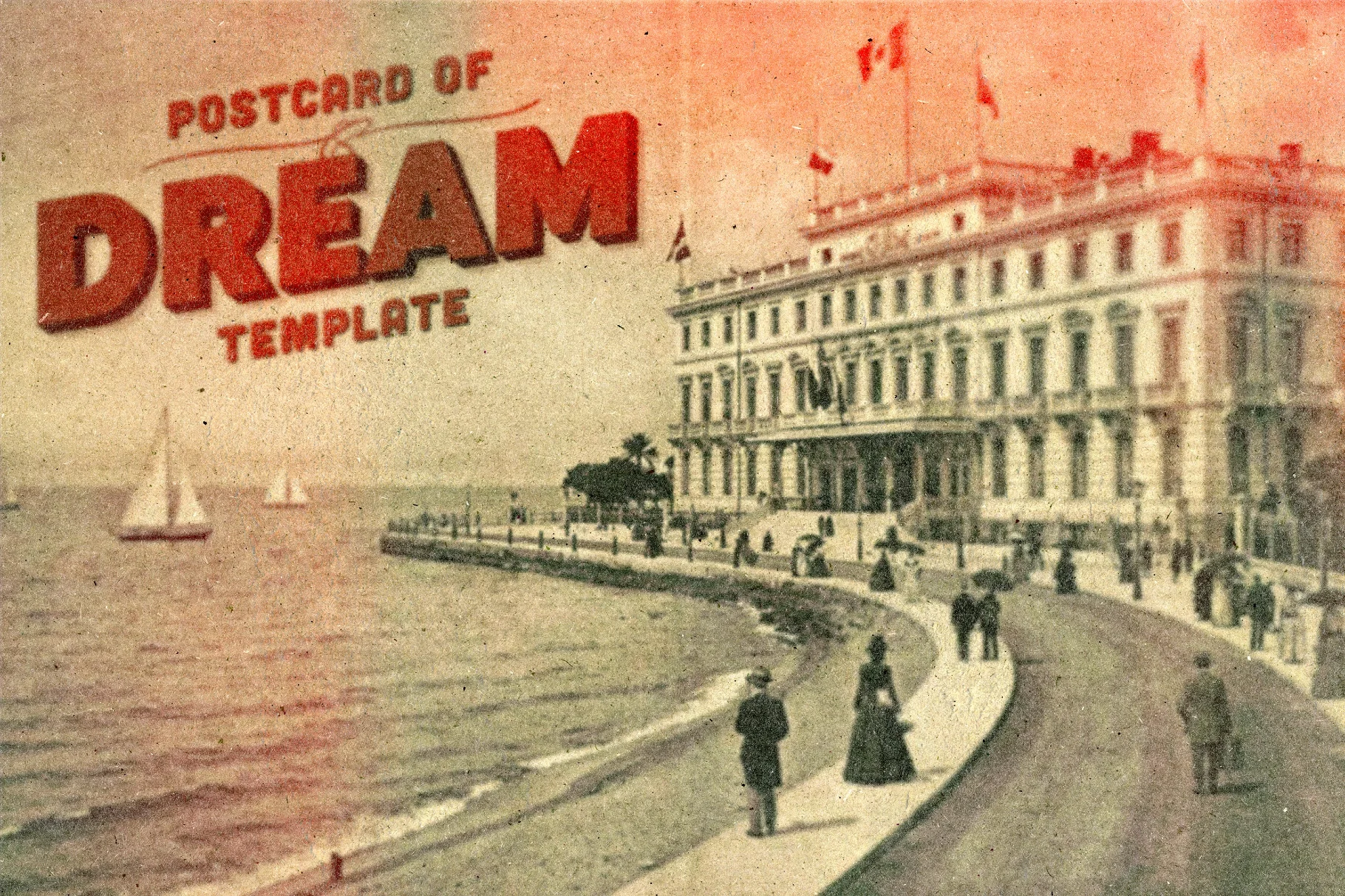 Retro Dream Postcard Photo Effect