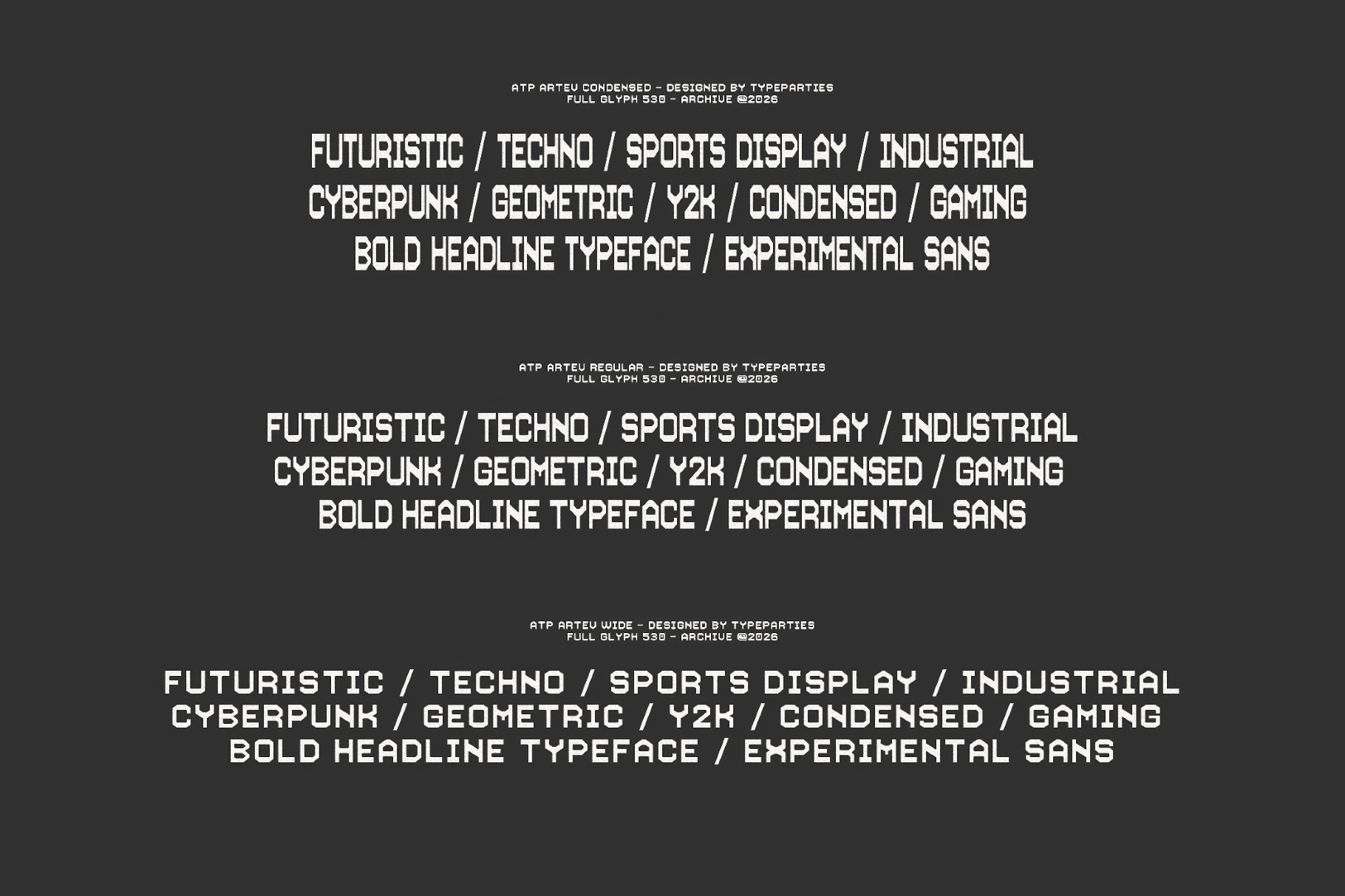 Artev – Geometric Sans Serif Font