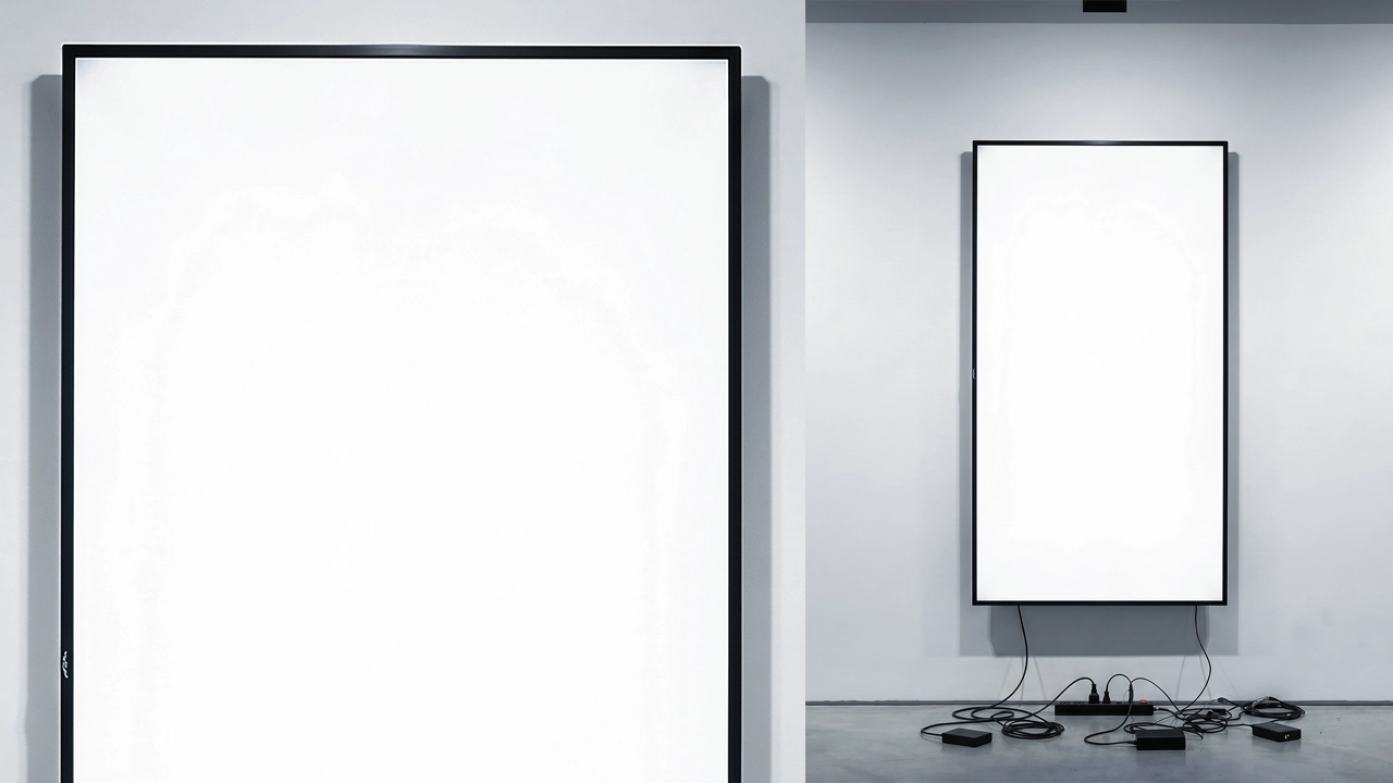 Vertical Display Wall Mockup