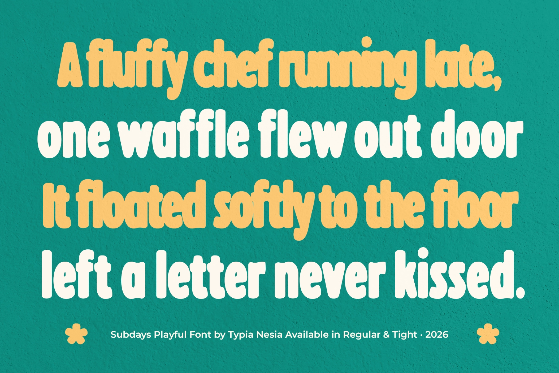 Subdays - Chubby Bubble Display Font