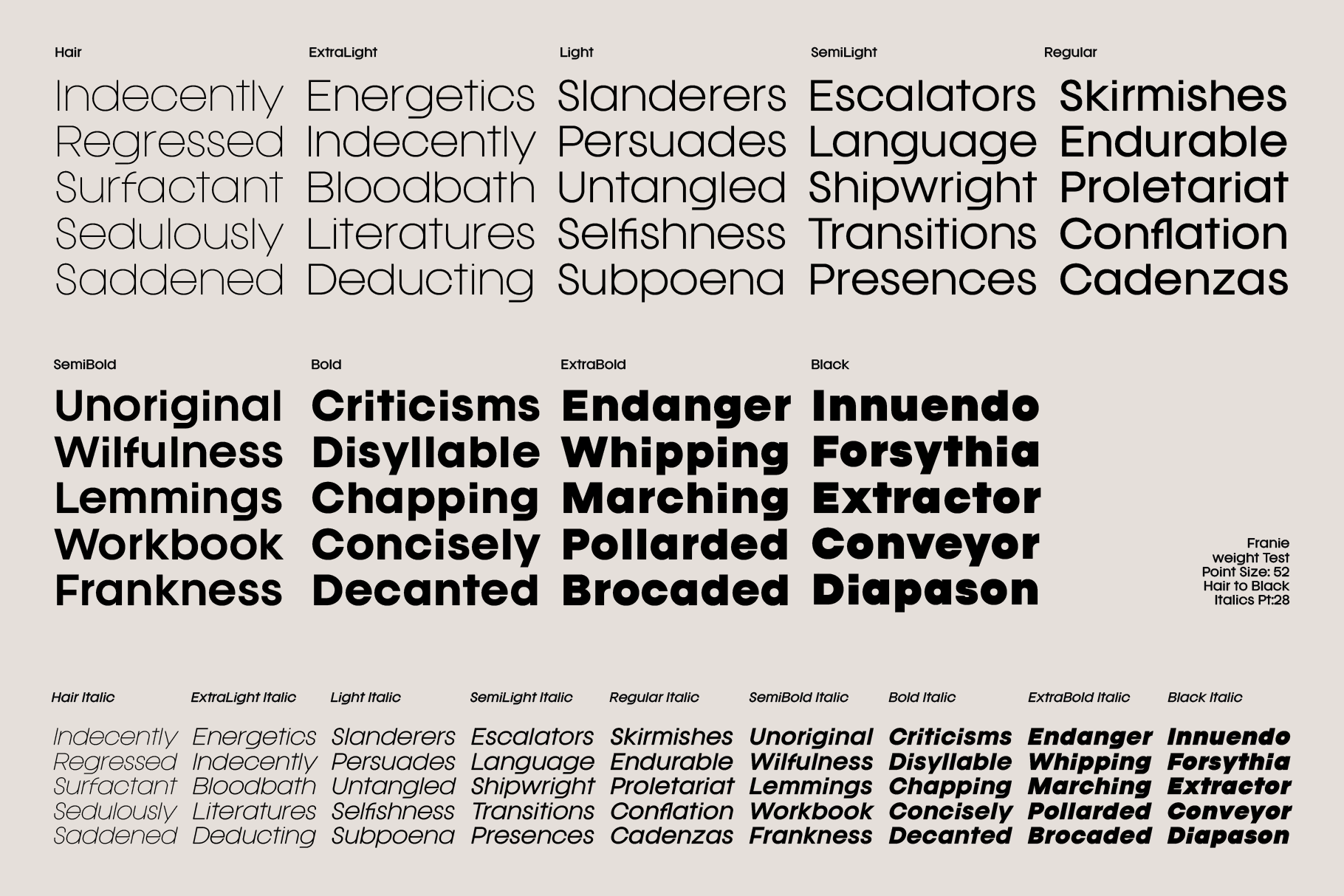 Franie - Geometric Sans Font Family